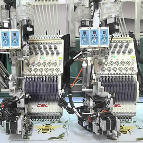 高速平绣三珠二片绣绣花机