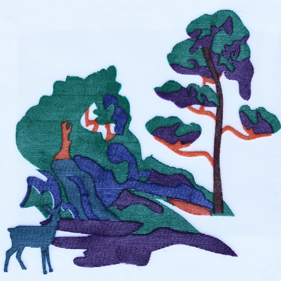 高速平绣牙刷绣混合绣花机